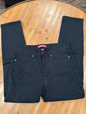 Lilly Pulitzer 29" South Ocean Black High Rise Skinny Pants Women's US 10 Jeans